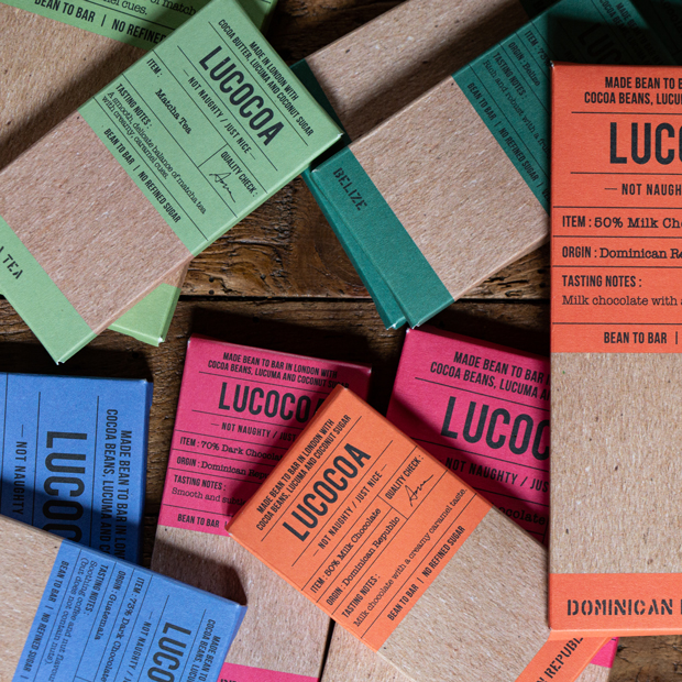 Lucocoa wrapper chocolate designs. 