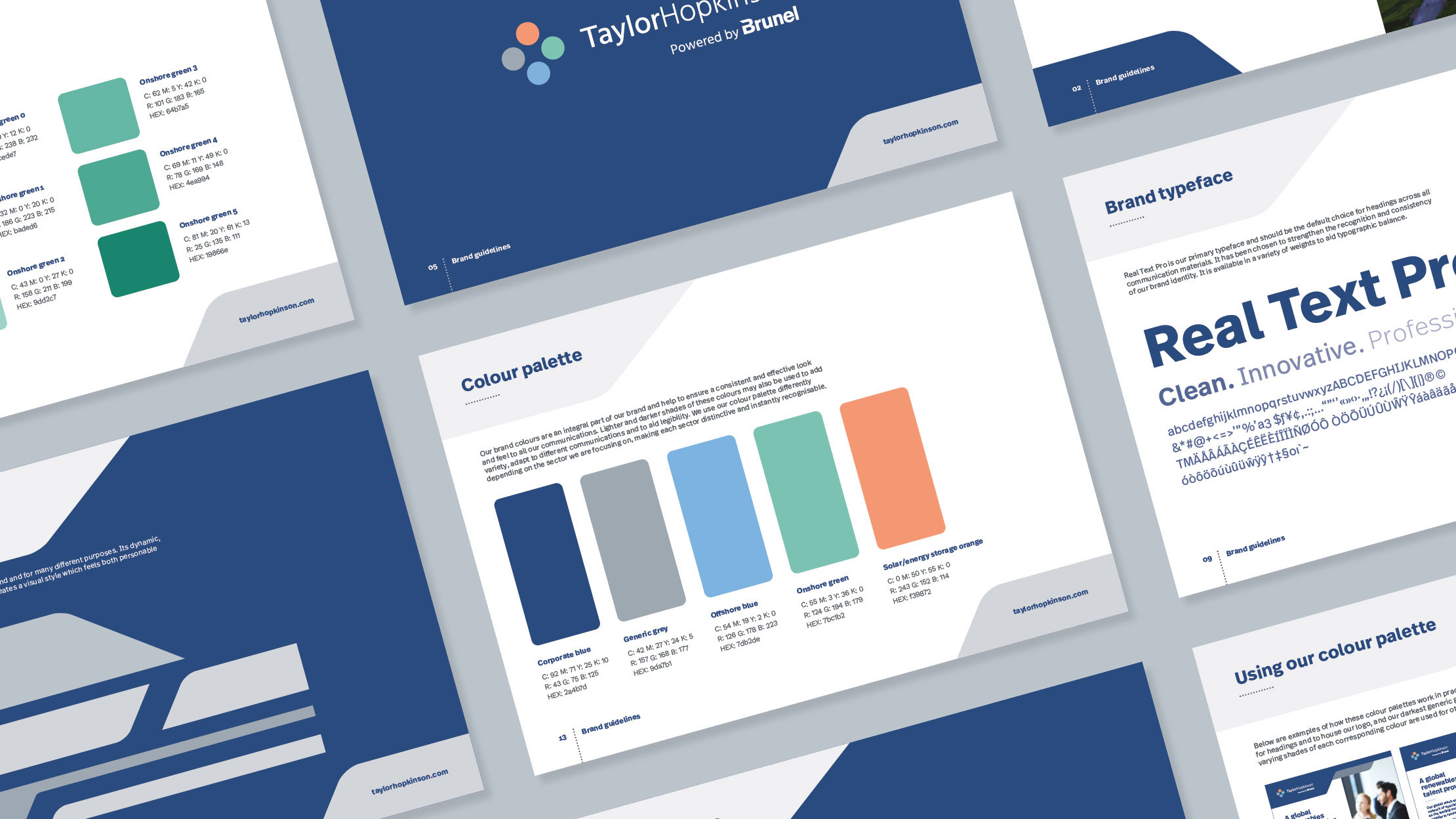 Brand guidelines templates mockup.