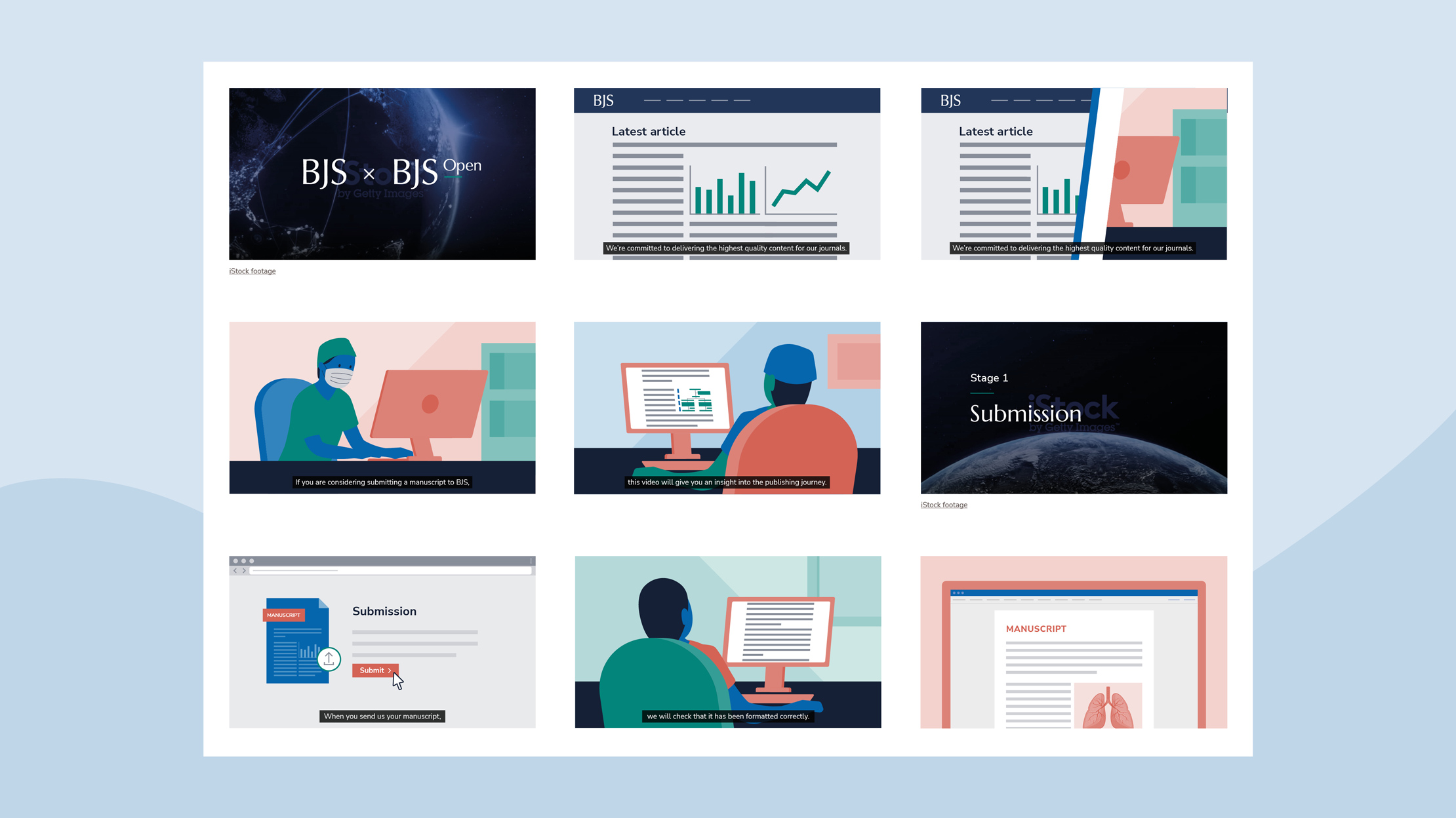Oxford University Press animation storyboard.