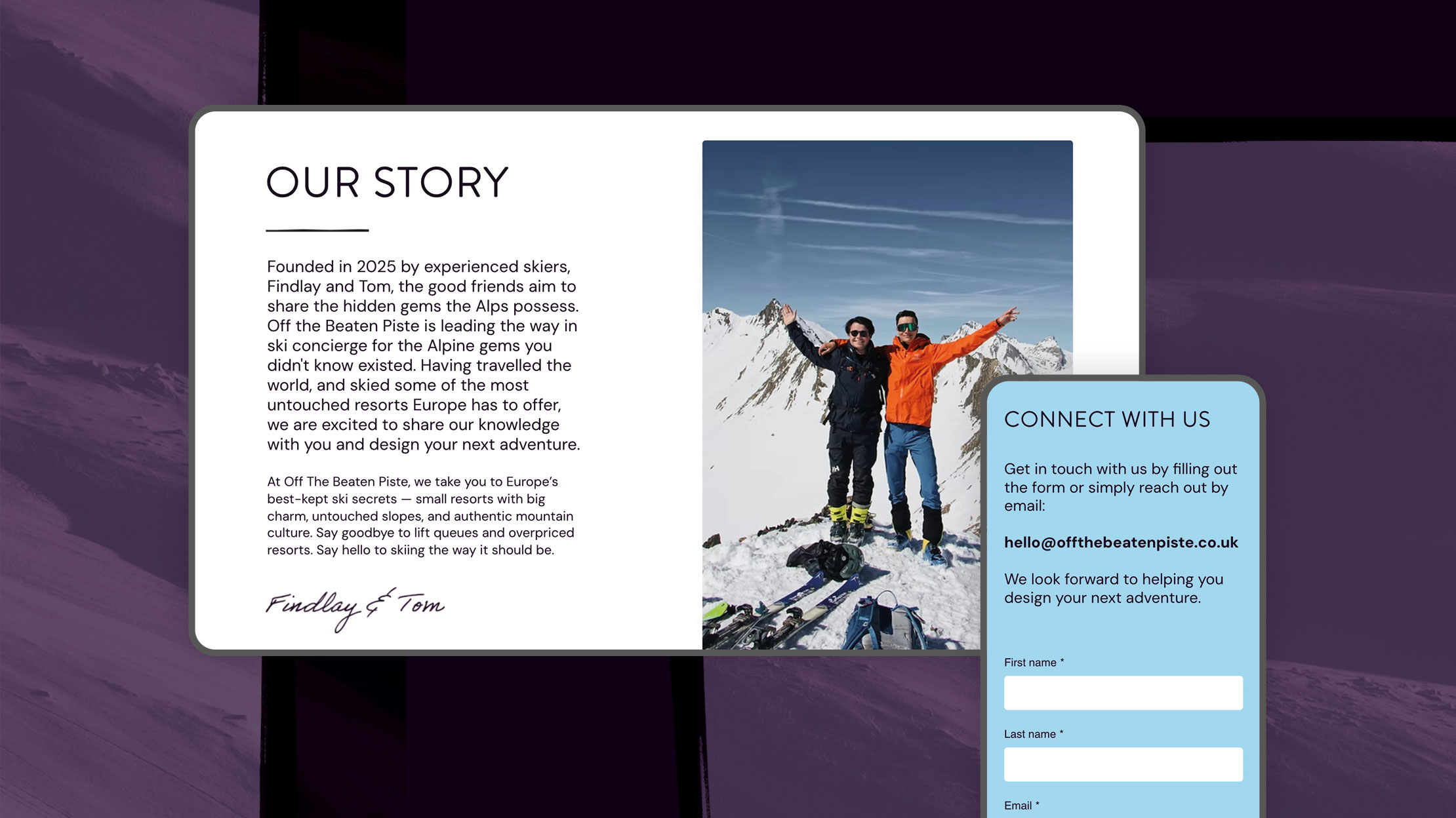 Responsive Wix website on mobile and desktop