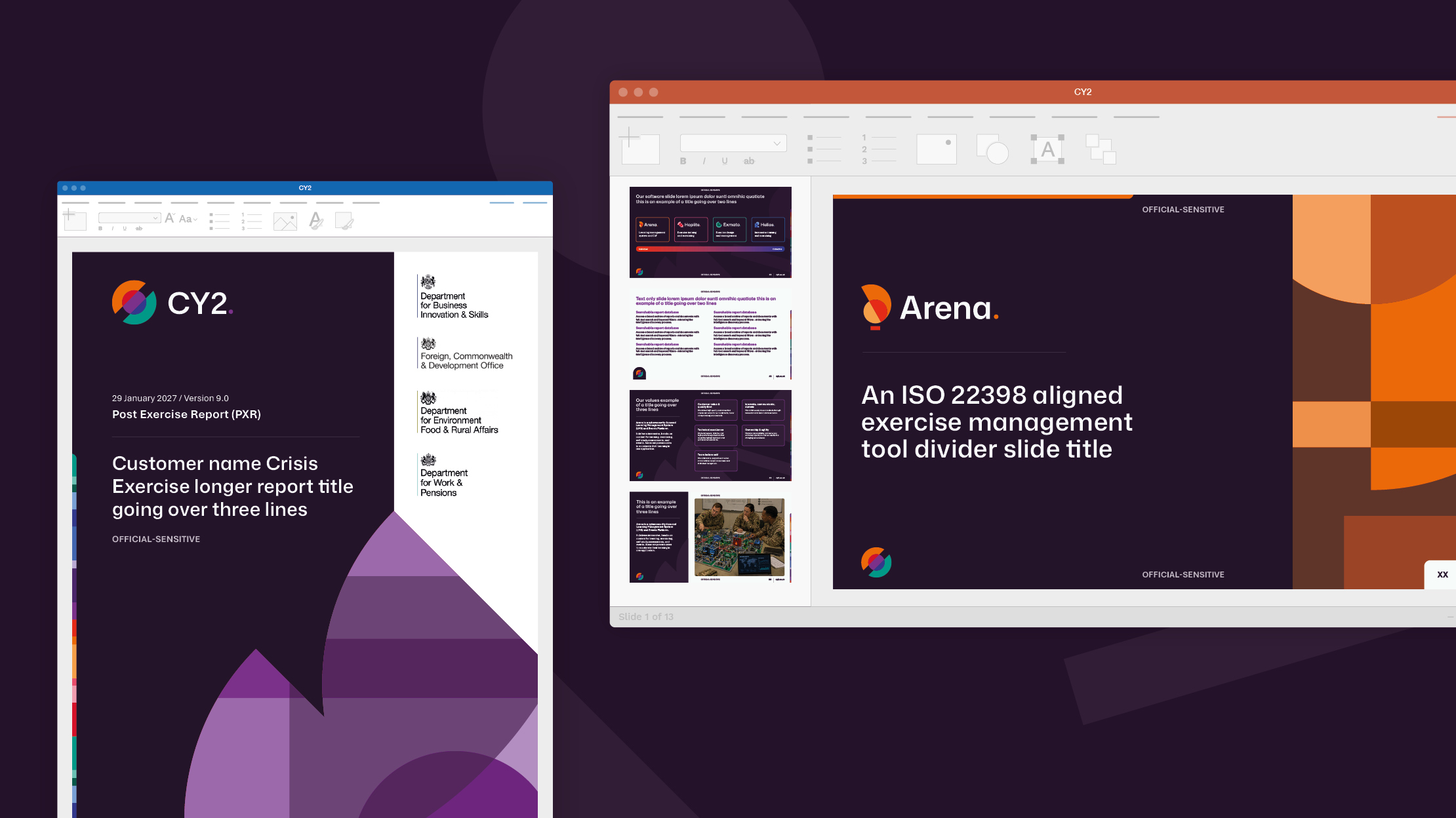 Word and Powerpoint templates