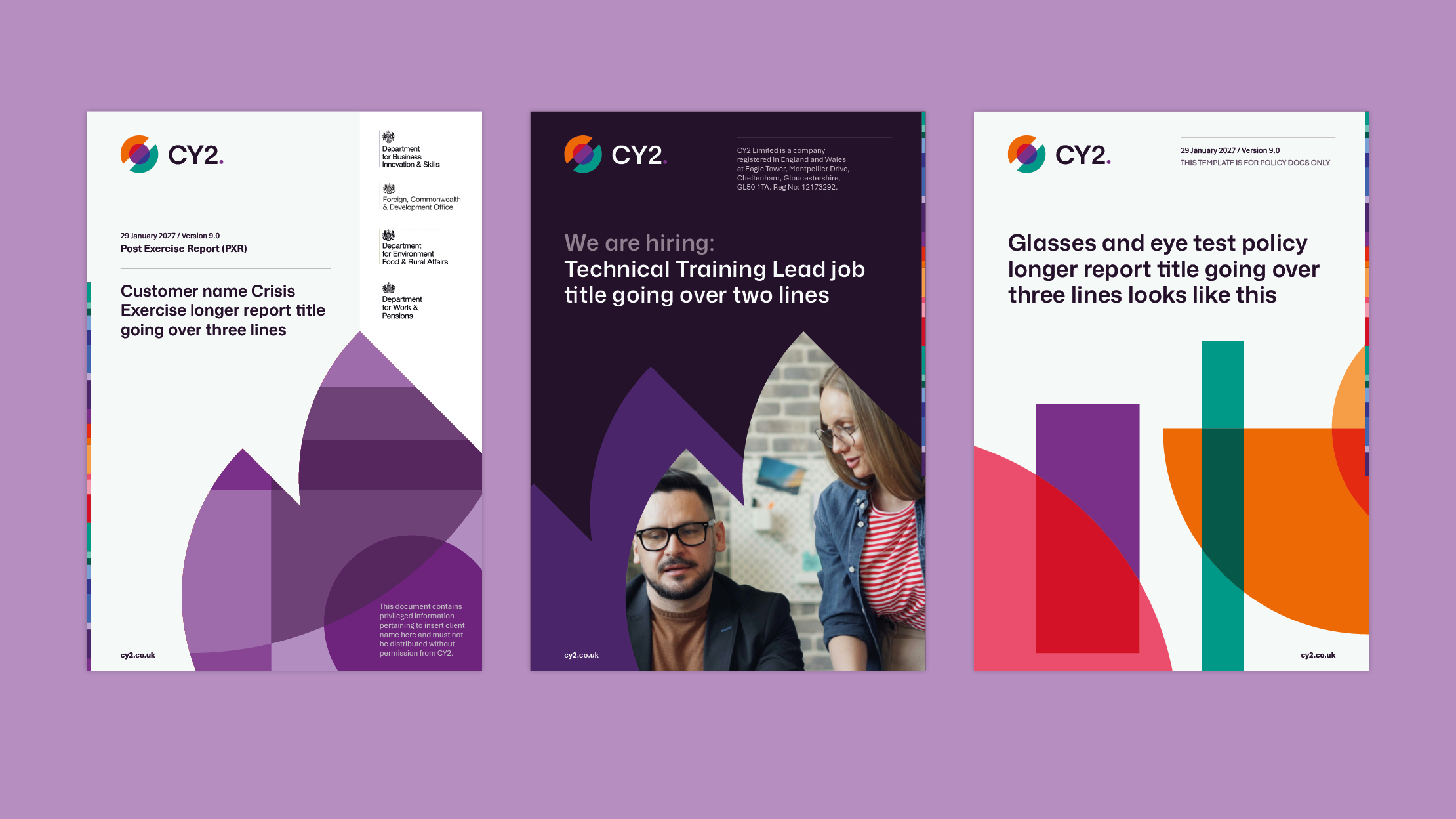 Various print document covers
